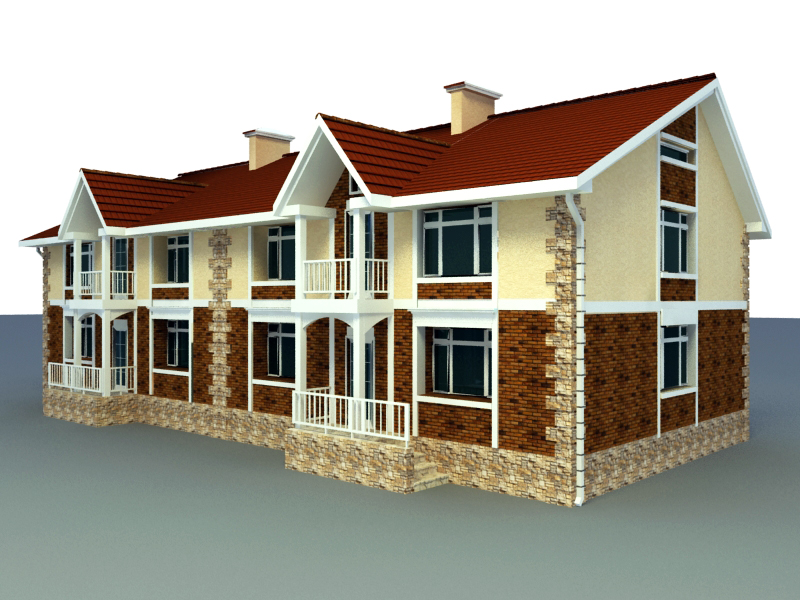 3d model House Building 019