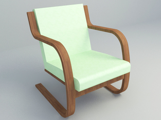 3d model lounge chair free download
