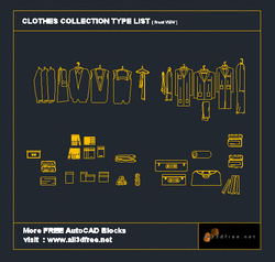 AutoCAD Blocks Clothes Collection 