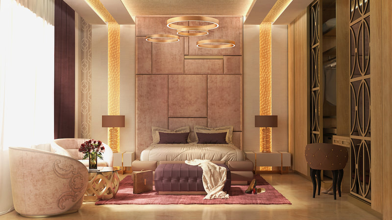 "Flower Inspiration" Concept Hotel Room Design (A view)