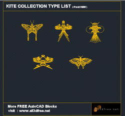 AutoCAD Blocks Kite Collection 009