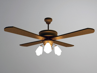 fan + lamp modern design