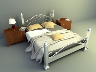 3d model bed free download, elegant design bed design
