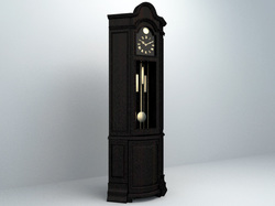 free 3d models clock cabinet