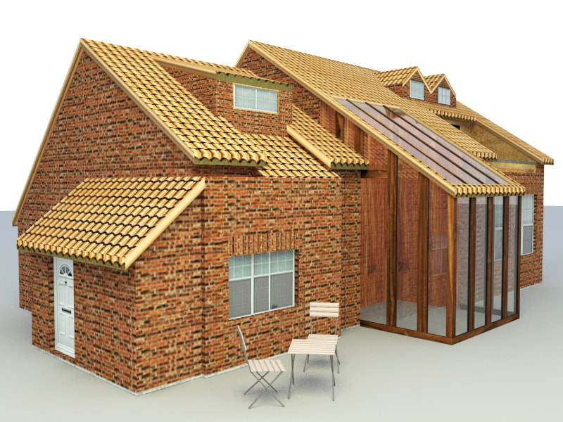 architecture 3d models free download - Cottage