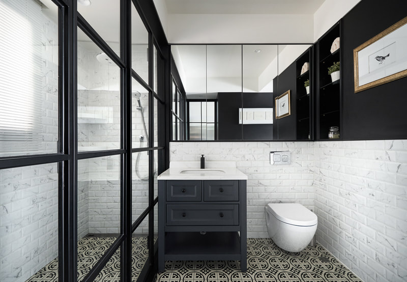 traditional & modern washroom design style on all3dfree
