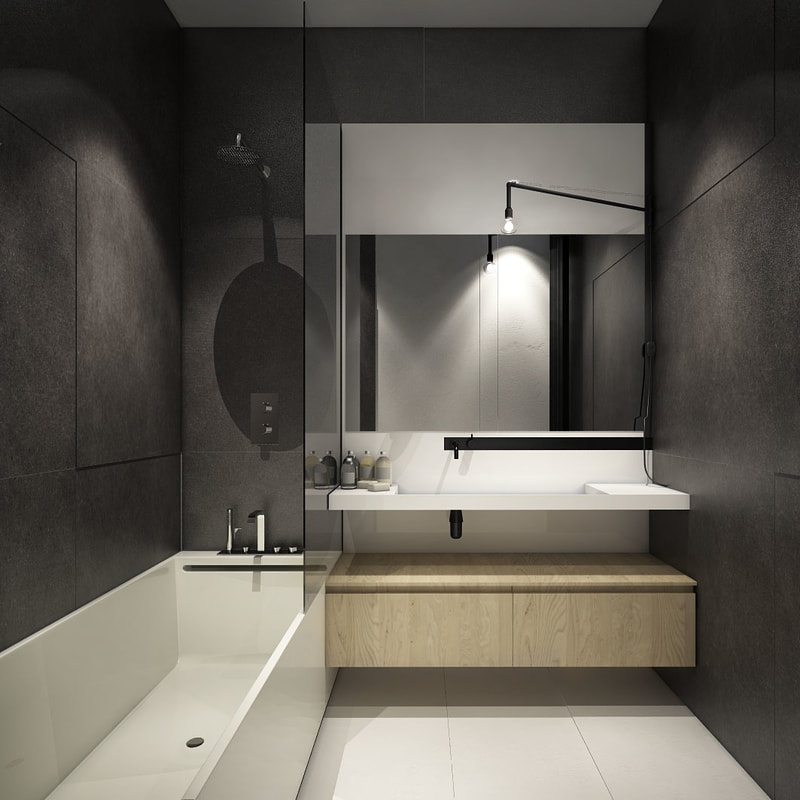 modern style bathroom design on all3dfree