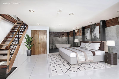3d visualization in different interior design styles - bedroom design