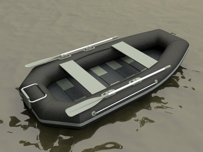 Boat 3d models - dinghy runabout