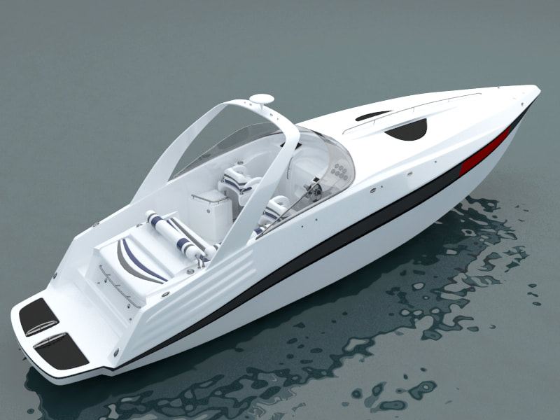 Boat 3d models - performance runabout