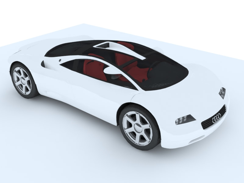 car 3d models free download obj - hybird car