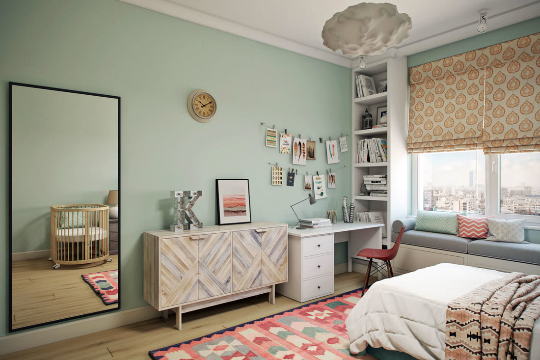 kid room with childlike concept design C view