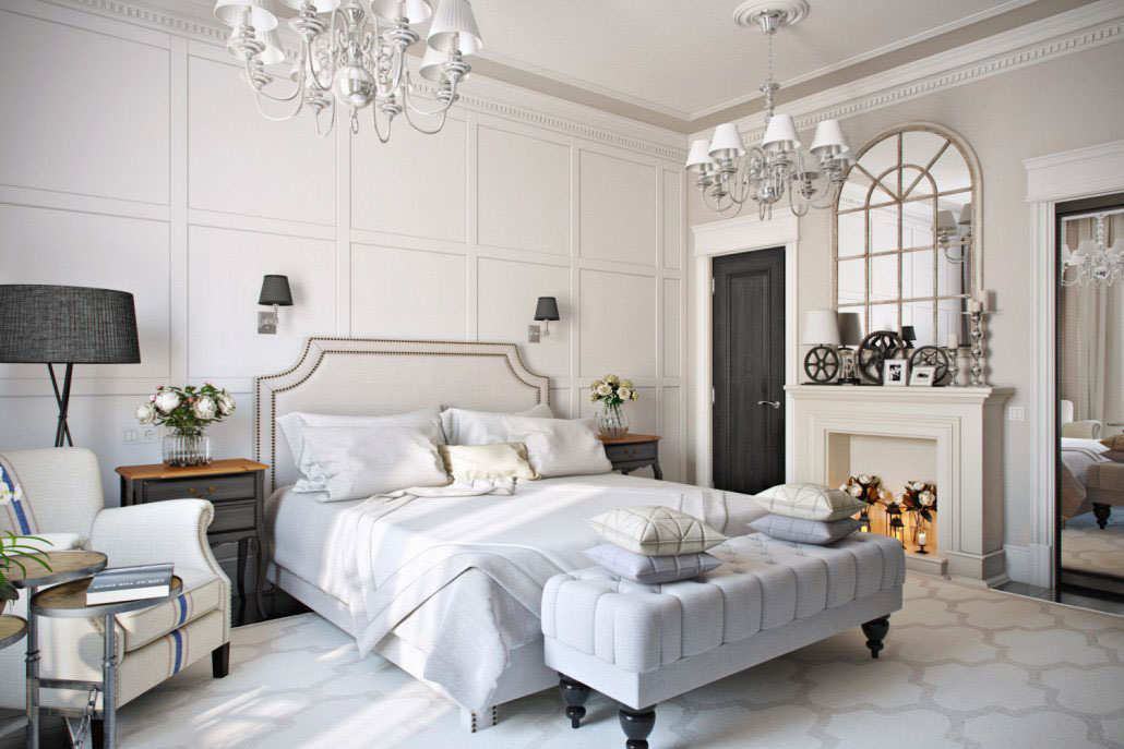 French style bedroom design on all3dfree A view