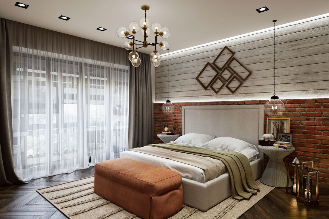 Wood style bedroom design on all3dfree