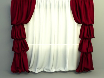 curtain 3d model free download - elegant curtain walmart 002