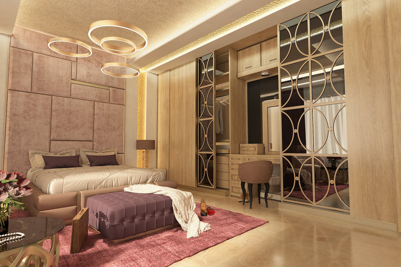 "Flower Inspiration" Concept Hotel Room Design (B view)