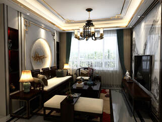 3d interior scene living area elegant concept design