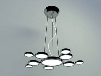 pendant lamp with circle shaping concept