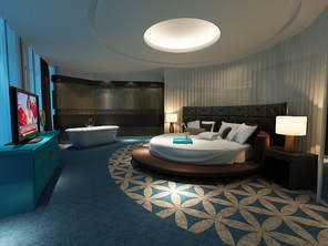 3d models scene hotel room elegant concept design 2018