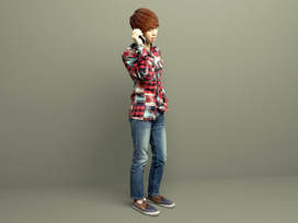 Korean style boy 3d model collection