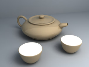 free 3d model tea set design download