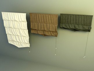 roman curtain design 3d model free download