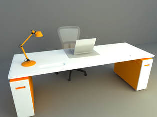 simple office table and chair 3d models 2018