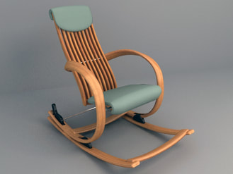 free 3d model rocking chair 