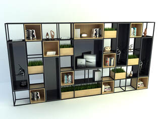 3D model - Decorative frame cabinet industry concept