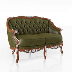 sofa 3d model free download Camelback sofa ( 2 seat )