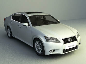 3d model vehicle Lexus collection