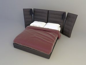 elegant concept design bed 3d model