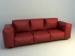 3d model of sofa 002 - 3 seat sofa design