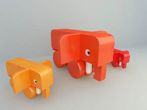 free 3d model toy elephant