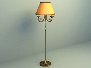 elegant floor lamp 3d model design
