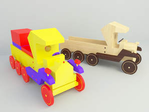 free 3d model toy car brick