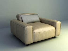3d model Single sofa free download