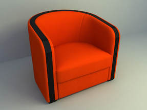 single modern sofa chair design
