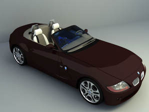 BMW convertible car free 3d models 