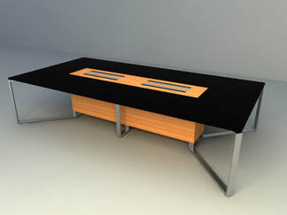 Modern meeting table design 3d models