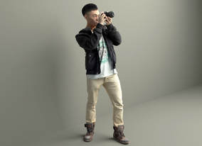 Photographer 3d model collection
