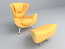 Lounge sofa chair 3d models