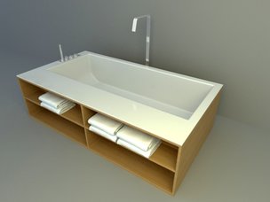 Compound bathtub 3d models