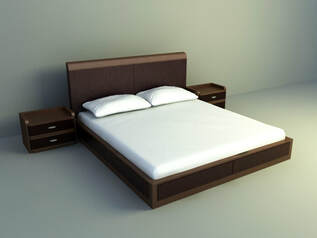 3d model full bed design 2019