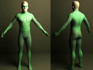 Marvel 3d character - Green lantern