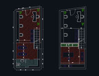 CAD blocks Saloon Layout plan design