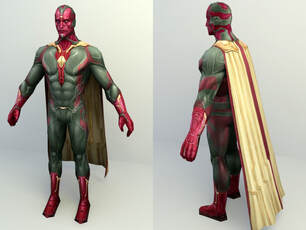 Marvel 3d character - vision