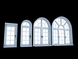3d model arched window design free download