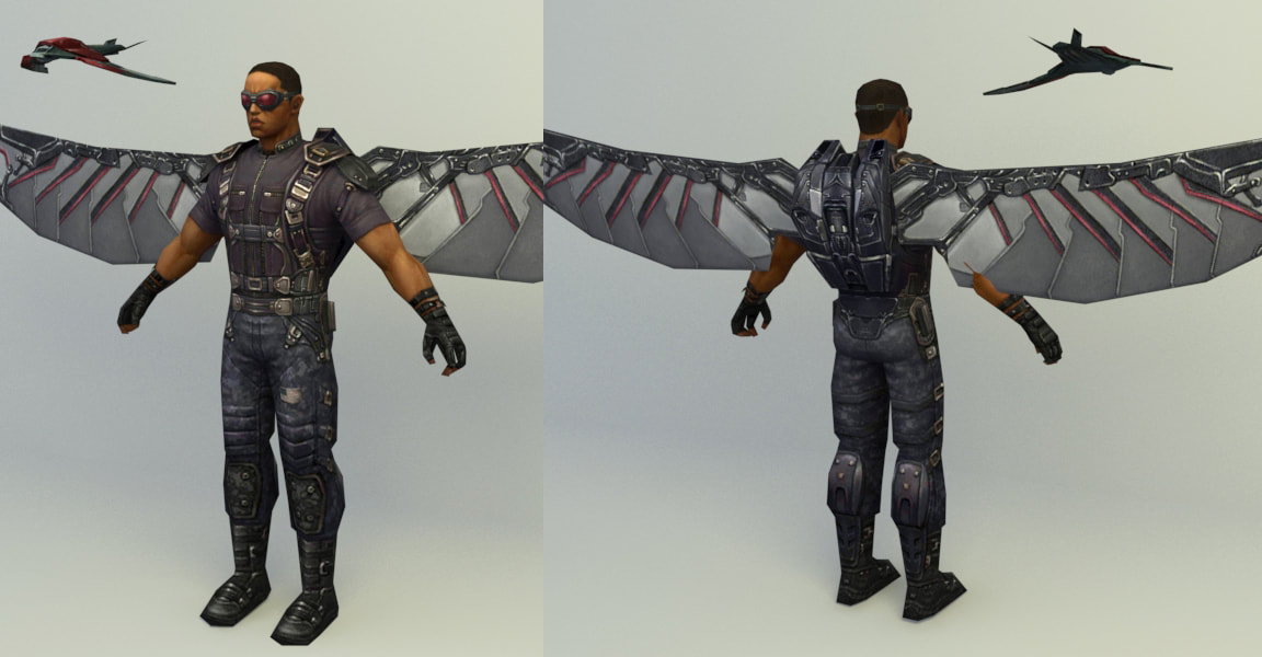 Marvel 3d character - Falcon
