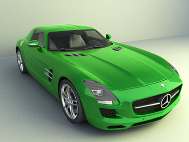 free 3d car models download - Mercedes-benz